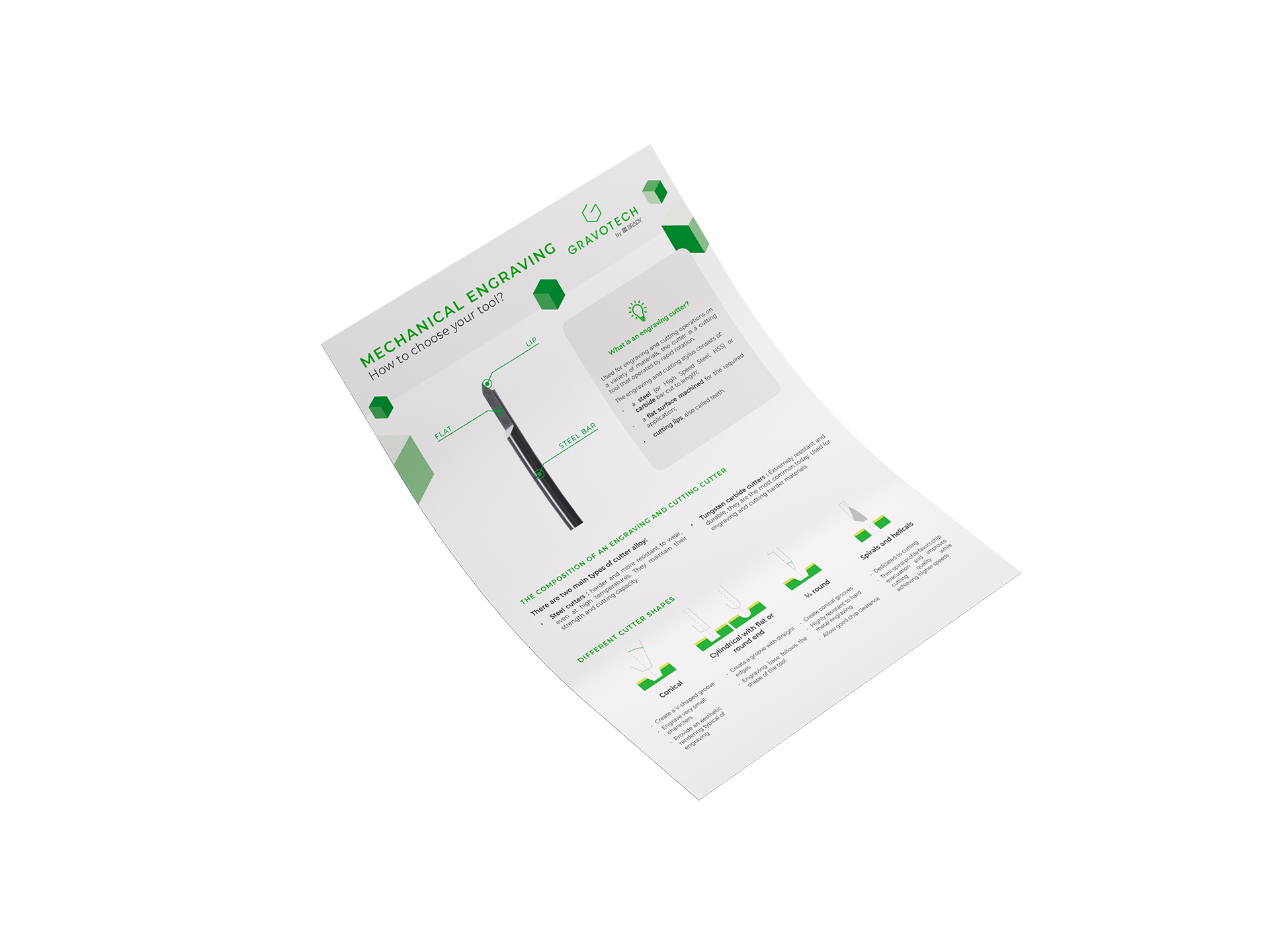 Engraving cutters guide mockup